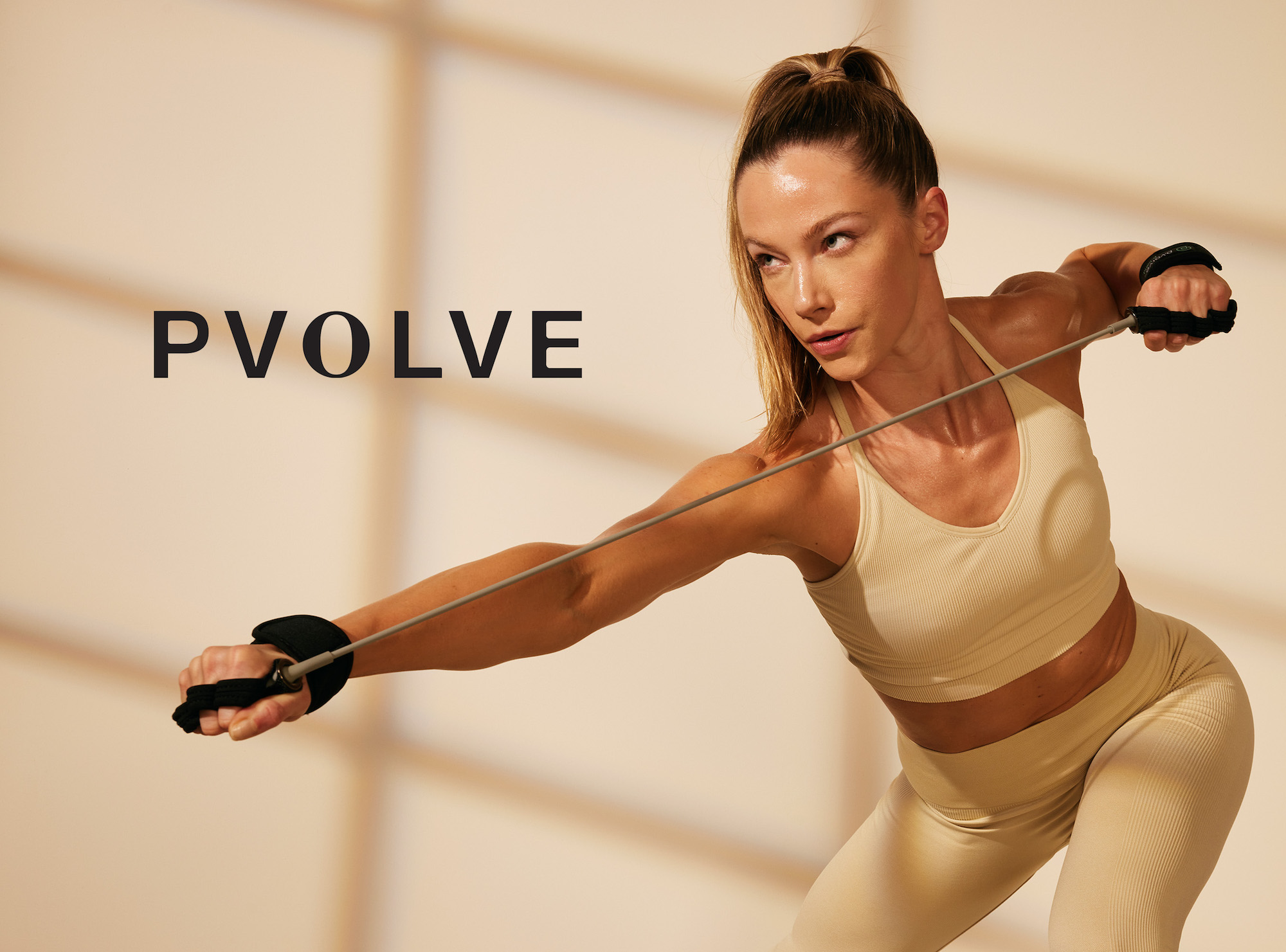 Participants engaging in a Pvolve workout at Studio Flex45 in Ventura, CA.