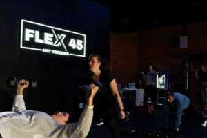 Women participating in a coach-led weight loss workout class in Thousand Oaks