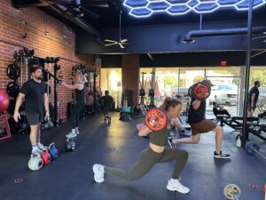 Women participating in a beginner-friendly strength training class in Thousand Oaks