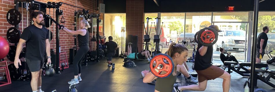 Women participating in a beginner-friendly strength training class in Thousand Oaks